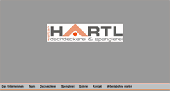 Desktop Screenshot of hartldach.at