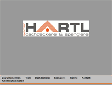 Tablet Screenshot of hartldach.at